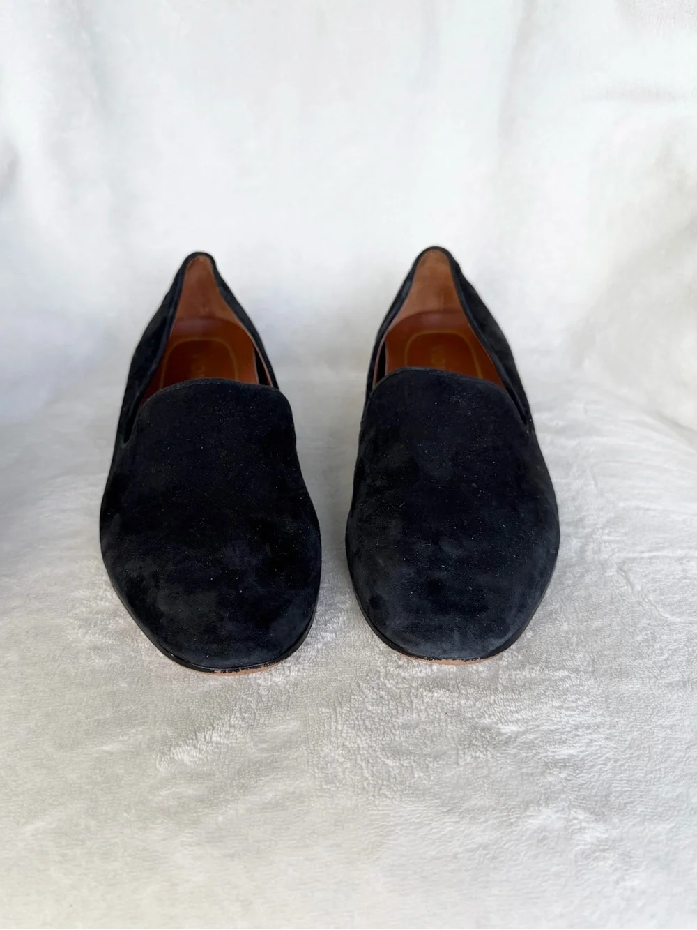 Vionic Willa Slip-on Flats Black Suede 8.5 Comfort Leather Classic Preppy Modern